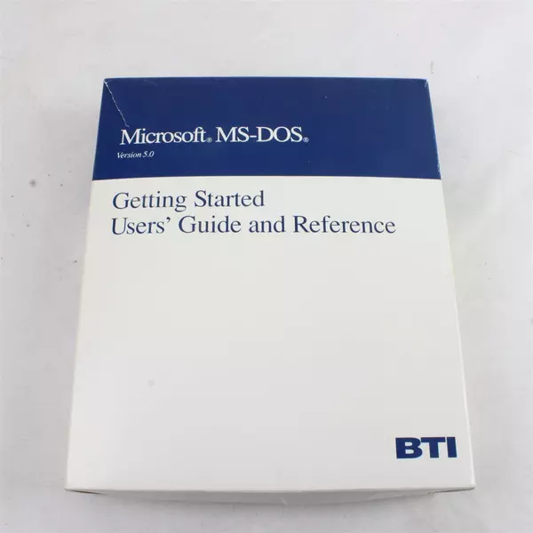Vintage Microsoft MS-DOS 5.0 Users Guide & Reference BTI