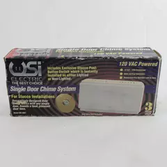 Vintage USI Electric Single Door Chime System Open Box