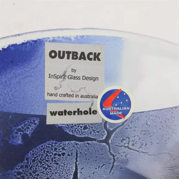 Inspirit Outback Waterhole Glass Plate 9" Decorative