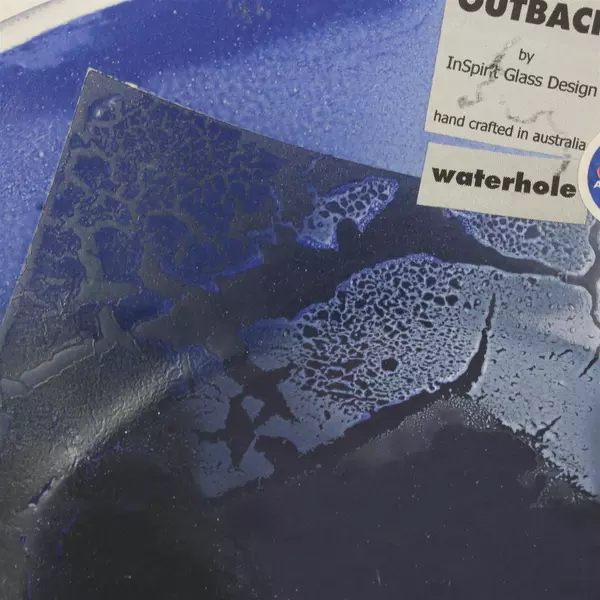 Inspirit Outback Waterhole Glass Plate 9" Decorative