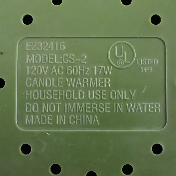 Comfy Candle Warmer Green Electric Warming Tray Wax Melter Hot Beverage CS-2