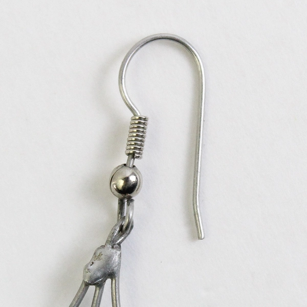 Handmade Turquoise Circuit Board Resistor Dangle Earrings 3 inch