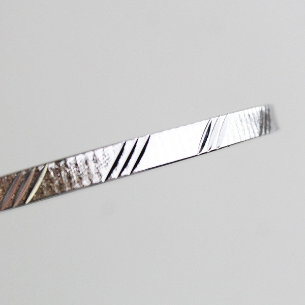 Vintage Monet Silver Tone Bangle Bracelet Signed 2.5" Diameter