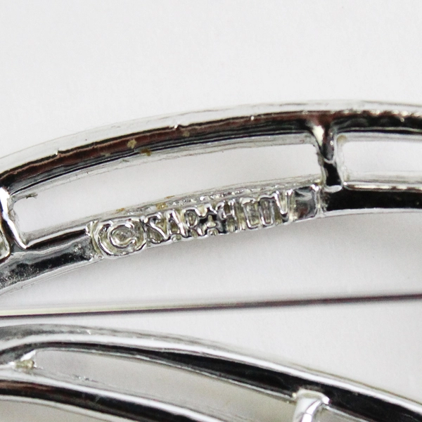 Vintage Sarah Coventry Silver Tone Brooch Pin 2.75 inches