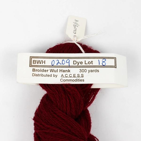 Lot 2 Lamb's Wool Needlepoint Yarn Twists Broider Wul Hank Blue & Maroon New