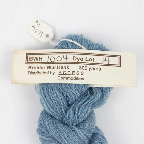 Lot 2 Lamb's Wool Needlepoint Yarn Twists Broider Wul Hank Blue & Maroon New