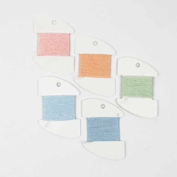 Lot of 5 Rainbow Gallery Crystal Braid Threads. Asst'd Colors, New