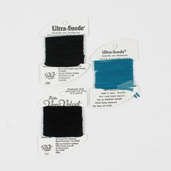 Lot of 3 Ultra-Suede and Very Velvet Yarn, Black and Teal New