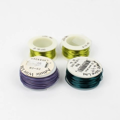 Lot of 4 Artistic Wire 15 Yard Spools Assorted Colors Unused