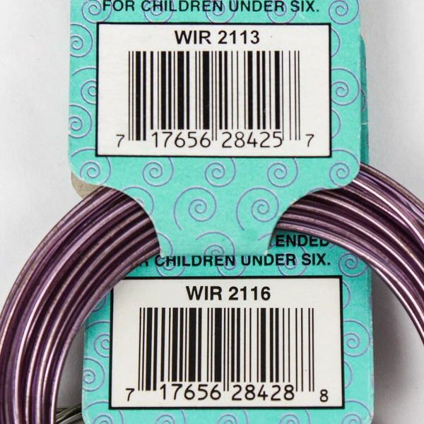 Lot of 2 bags of Copper Plastic Coated Wire for Crafts, 12 ft. New 