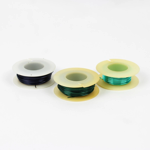 Lot of 3 Artistic Wire 15 & 20yd. Spools, Green & Blue Unused 