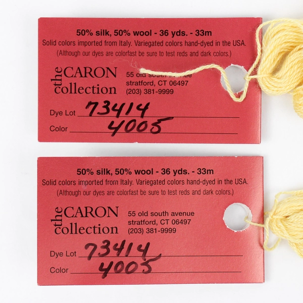 Lot of 2 Hand Dyed Braids 50% Silk/50% Wool, 36 yds ea., New 