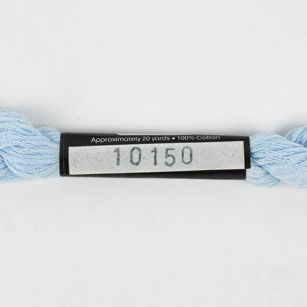 100% Cotton Threadworx Overdyed Floss 20 yds. ea. Grey and Pastel Blue, New 