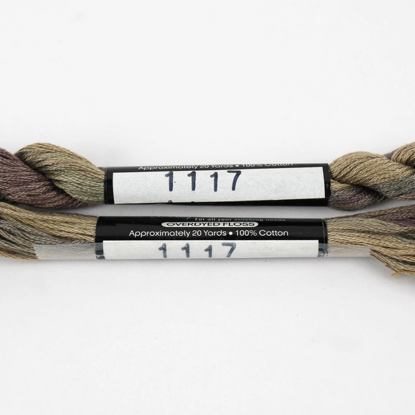 100% Cotton Threadworx Overdyed Floss 20 yds. ea. Grey and Pastel Blue, New 