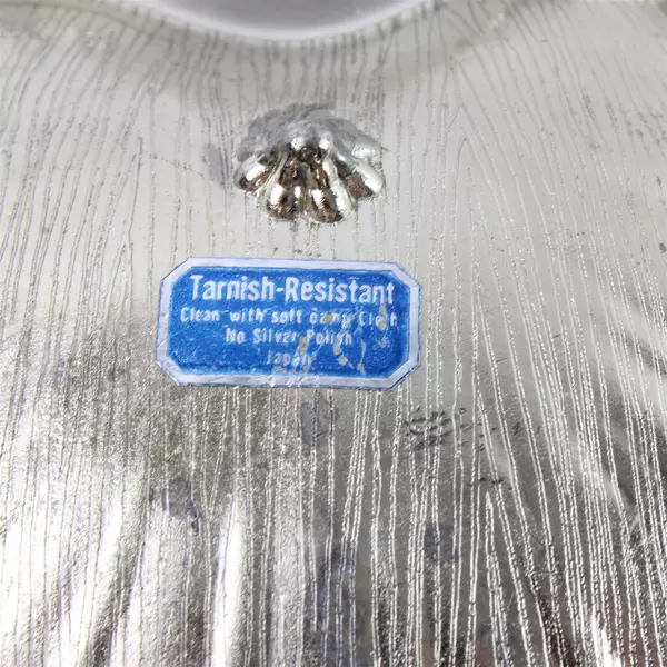 Vintage Silver Plated Shell Trinket Dish Scalloped Edge 6" Jewelry Tray