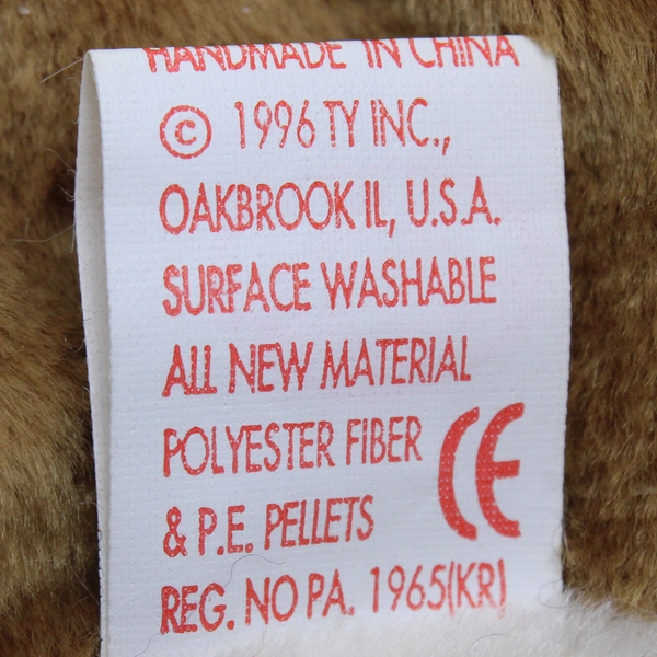 Ty Beanie Babies Nuts 1996 Brown Squirrel With Tag Plush Toy