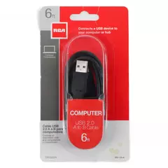RCA USB 2.0 A to B Cable 6ft TPH520R