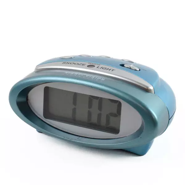 Night Vision Technology Super Glow Digital Alarm Clock With Backlight 30330 Blue