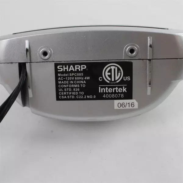 Sharp SPC085 Small Digital Alarm Clock with Battery Backup and Snooze Button