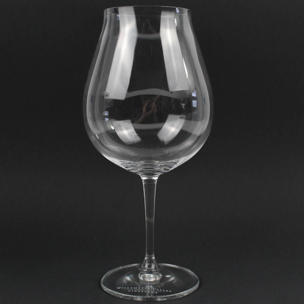 Lot Of 2 Willamette Valley Vineyards Red Wine Glasses Clear 9.25" Tall