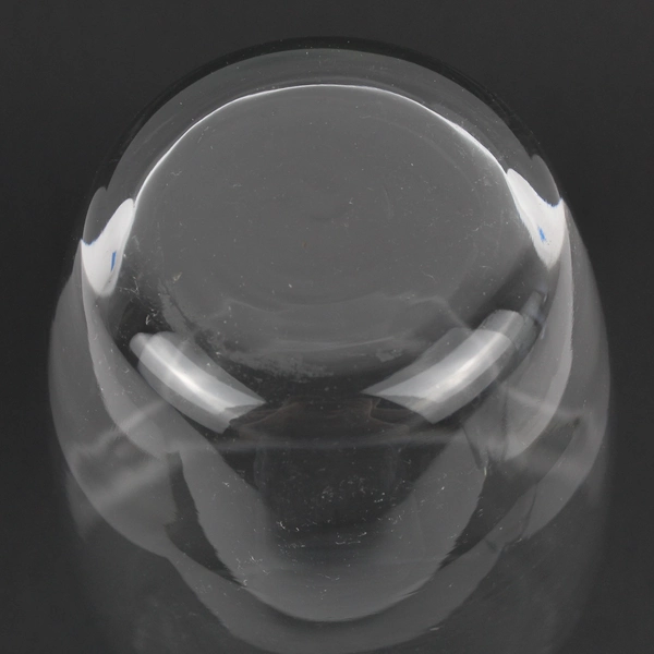 Lot Of 2 Matching Unbranded Clear Glass Decorative Bouquet Style Vase 9.25" Tall