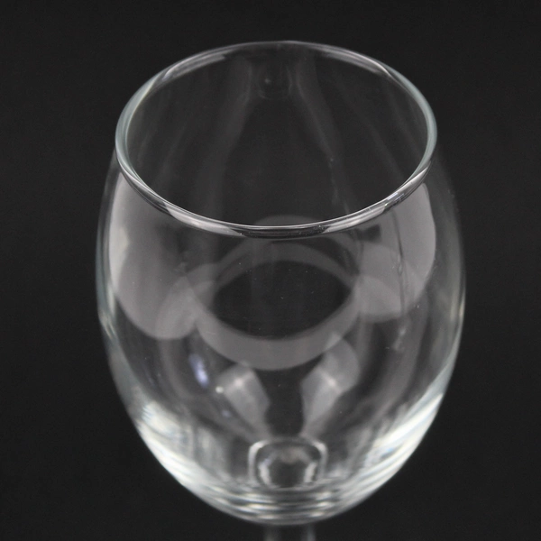  Lot Of 3 Matching Unbranded Clear Glass Small Wine Glasses 7" Tall