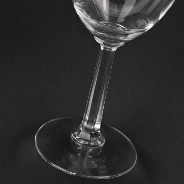  Lot Of 3 Matching Unbranded Clear Glass Small Wine Glasses 7" Tall