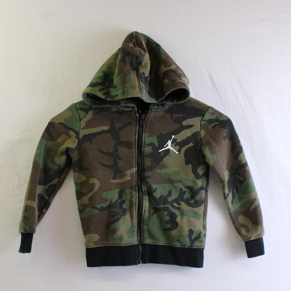 Nike Air Jordan Camo Zip-Up Hoodie Boys' Size 3T 2-3 Yrs