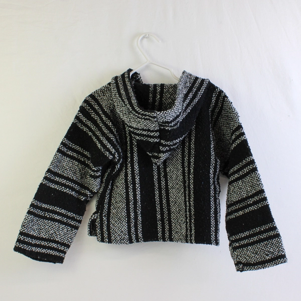 Black and Gray Baja Hoodie Kids' Size 2