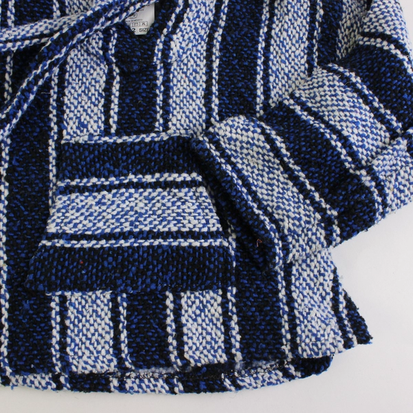Textiles Blue and White Baja Hoodie Kids' Size 2
