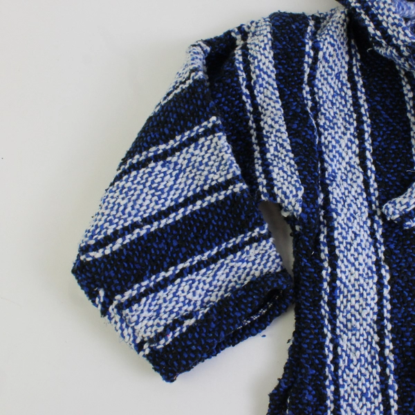 Textiles Blue and White Baja Hoodie Kids' Size 2