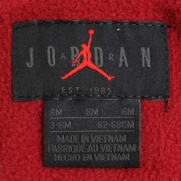 Nike Air Jordan Black and Red Puffer Snowsuit Infant Size 6M