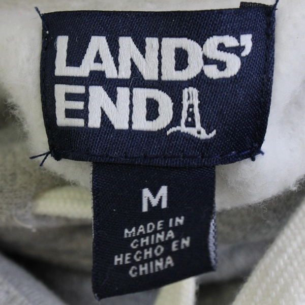 Lands' End Gray Hoodie Lounge Dress Women's Medium