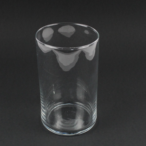 Simple Clear Glass Decorative Cylinder Vase 5 3/4"
