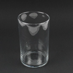 Simple Clear Glass Decorative Cylinder Vase 5 3/4"