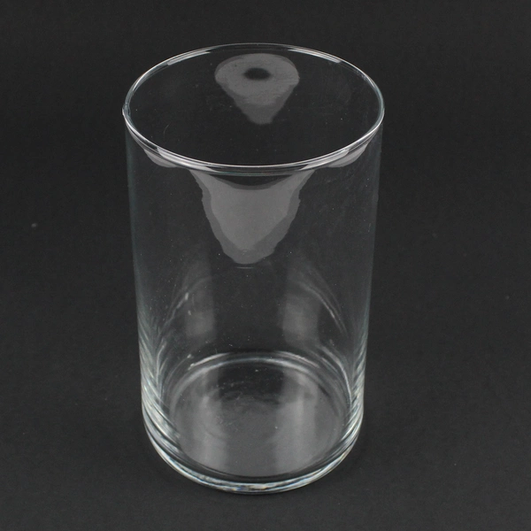 Simple Clear Glass Decorative Cylinder Vase 5 3/4"