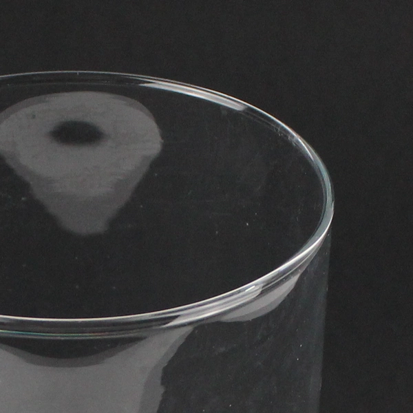 Simple Clear Glass Decorative Cylinder Vase 5 3/4"