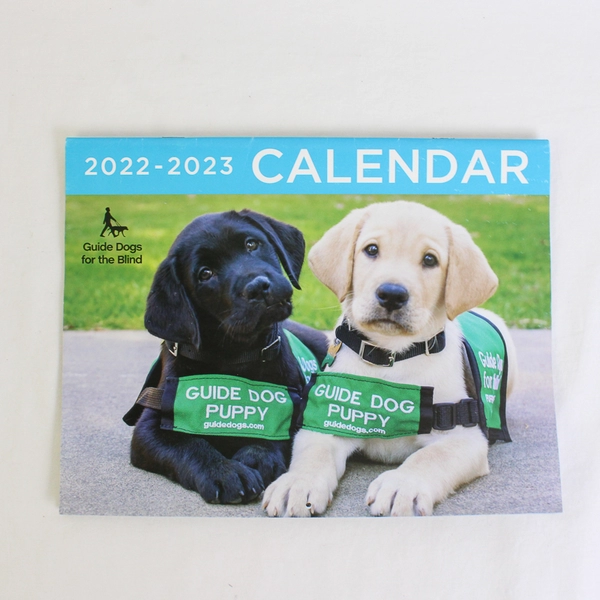 2022-2023 Guide Dogs For The Blind Wall Calendar Dogs Puppies