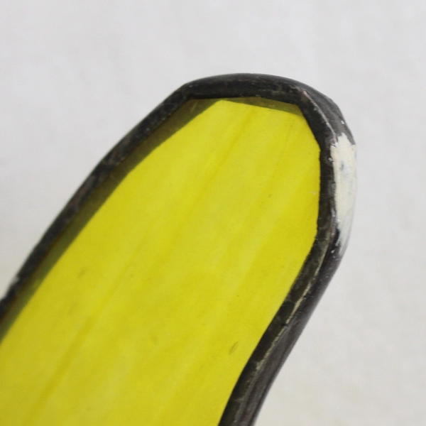 Vintage Handmade Stained Glass Hanging Butterfly Sun Catcher Ornament 5 Inch