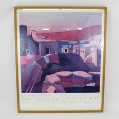 Sari Staggs Gallery Of The West Oraibi Red Sky Exhibition Poster Signed Jackson