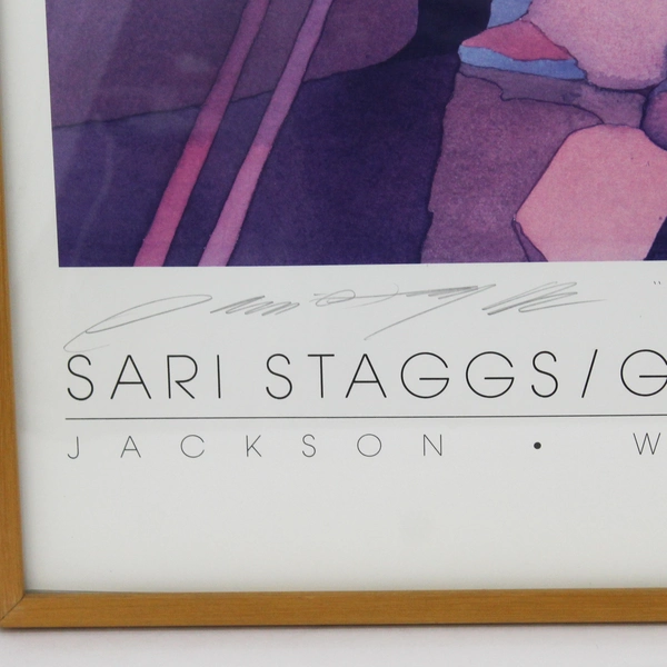 Sari Staggs Gallery Of The West Oraibi Red Sky Exhibition Poster Signed Jackson