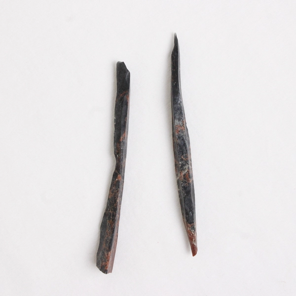 Lot of 6 Raw Obsidian Needle Rock Specimens