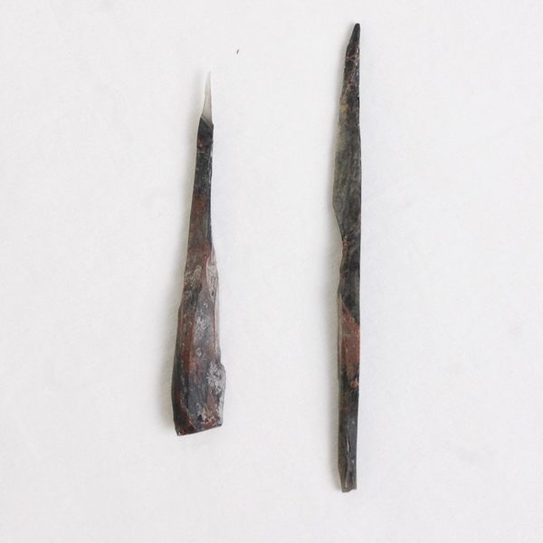 Lot of 6 Raw Obsidian Needle Rock Specimens