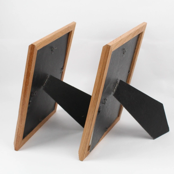 Set of 2 Medium Warm-Tone Wooden Picture Frames 8" x 10"