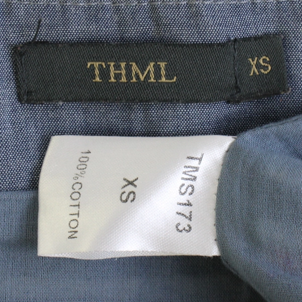 THML Women's XS Gray, White, and Red Embroidered Striped Mini Skirt