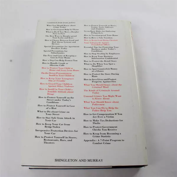 How to Protect Yourself Today by Inspector Robert A. Hair Hardcover 1974