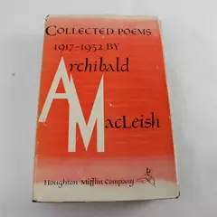 Collected Poems 1917-1952 Archibald MacLeish 1952 Hardcover Vintage