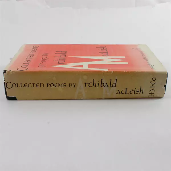 Collected Poems 1917-1952 Archibald MacLeish 1952 Hardcover Vintage
