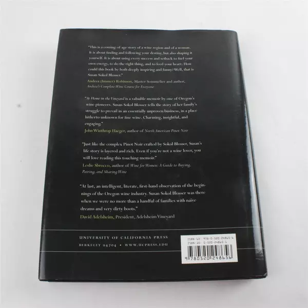 At Home in the Vineyard Susan Sokol Blosser Hardcover 