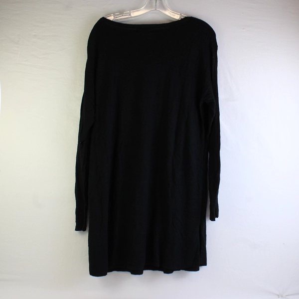 Mossimo Women's Plus XXL Black Knit Henley Raglan Long Sleeve Dress